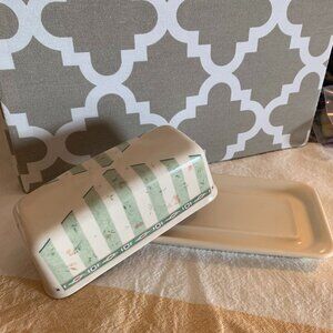 Pfaltzgraff Naturewood Butter Dish